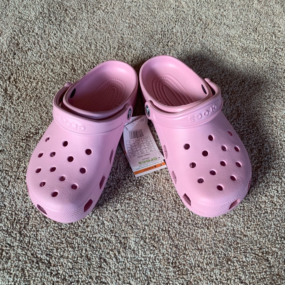Pink Crocs